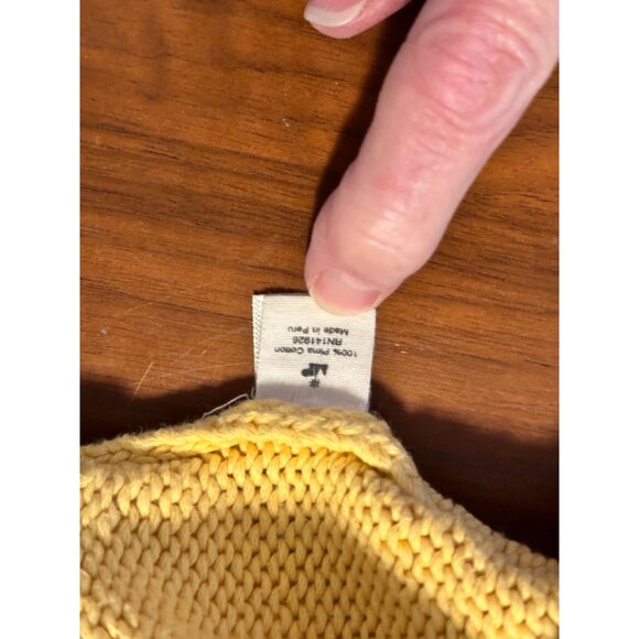 Misha & Puff Yellow Knit Sweater For Kids 3-4 Years 100% Cotton Long Sleeve Butt - Picture 6 of 7